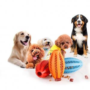 Dog toy for storing food. Dog ball. Chewable and durable.