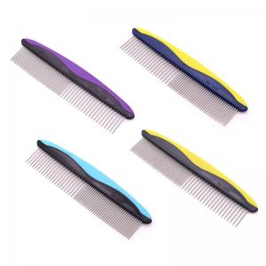 Pet grooming comb with long needles