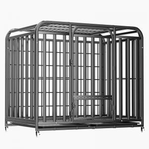 Three-sided dog cage 